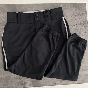 Champro Softball Pant Black with White Stripe Small